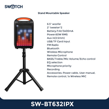 Load image into Gallery viewer, Switch Double 6.5&quot; Portable TWS Bluetooth Karaoke Speaker
