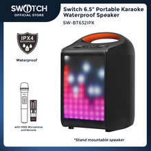 Load image into Gallery viewer, Switch Double 6.5&quot; Portable TWS Bluetooth Karaoke Speaker
